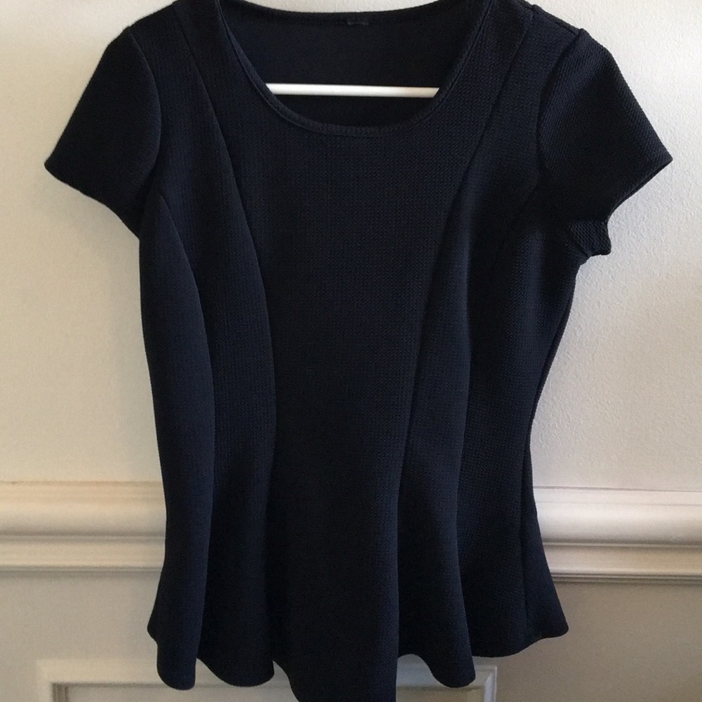 Black Peplum Top